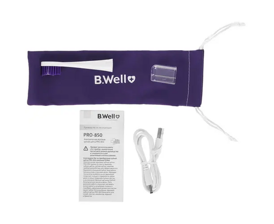  Электрическая зубная щетка B.WELL PRO-850 белая 
