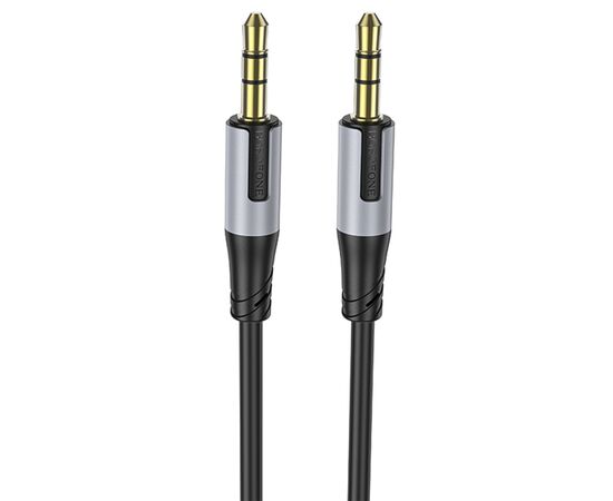  Кабель AUX (папа-папа) Borofone BL19 Creator 100см   (black) (225495) 