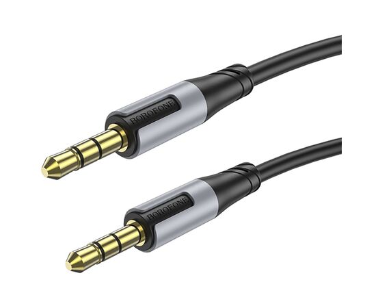  Кабель AUX (папа-папа) Borofone BL19 Creator 100см   (black) (225495) 