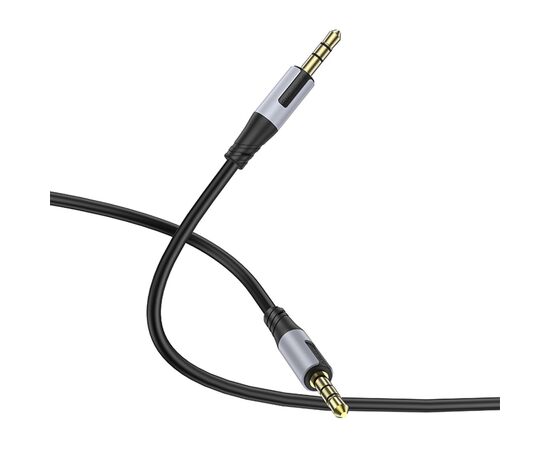  Кабель AUX (папа-папа) Borofone BL19 Creator 100см   (black) (225495) 