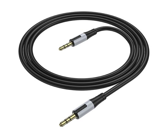  Кабель AUX (папа-папа) Borofone BL19 Creator 100см   (black) (225495) 