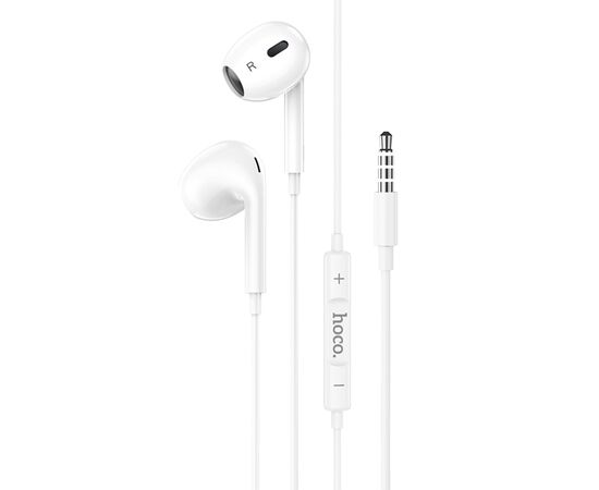  Проводные наушники с микрофоном вкладыши Hoco M101 Max Crystal Jack 3,5  (white) (235088) 