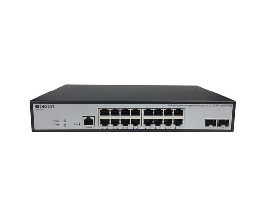  Коммутатор управляемый Origo OS3218 OS3218/A1A 16x1Гбит/с 2SFP+ 