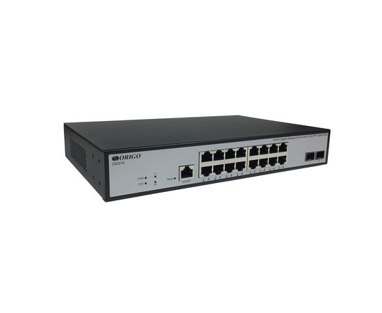  Коммутатор управляемый Origo OS3218 OS3218/A1A 16x1Гбит/с 2SFP+ 