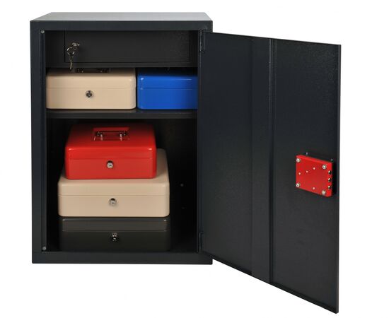  Ящик для денег Cactus CS-CB-004 90x300x240 графитовый 