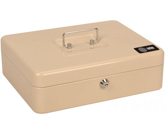  Ящик для денег Cactus CS-CB-004WT 90x300x240 бежевый металл 