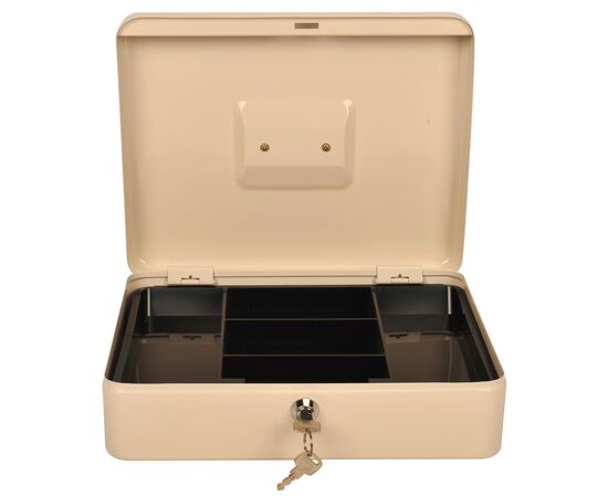 Ящик для денег Cactus CS-CB-004WT 90x300x240 бежевый металл 