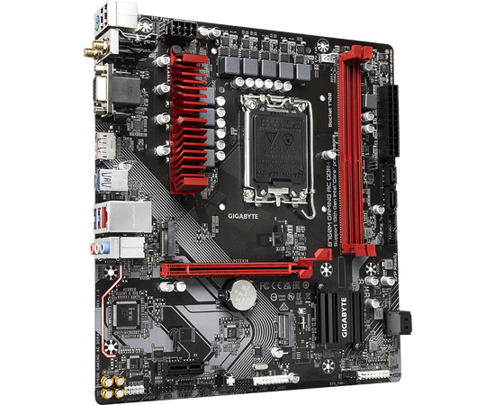  MB s1700 Gigabyte B760M Gaming AC DDR4, Intel B760, 2xDDR4-3200 МГц, 1xPCI-Ex16, 2xM.2, Micro-ATX 