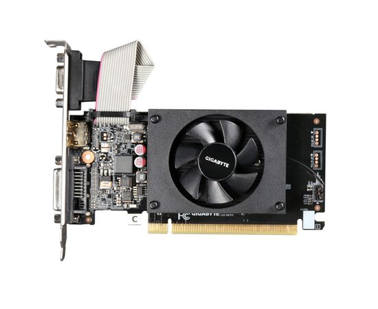  Видеокарта Gigabyte GT710 (GV-N710D3-2GL 2.0 PCI-E) 2GB DDR3 64bit VGA DVI-D HDMI PCI-E RTL 
