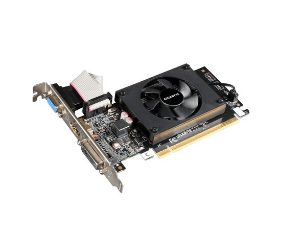  Видеокарта Gigabyte GT710 (GV-N710D3-2GL 2.0 PCI-E) 2GB DDR3 64bit VGA DVI-D HDMI PCI-E RTL 