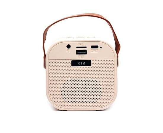  Портативная акустика - K12 c микрофоном (beige) (231783) 