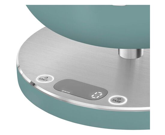  Кухонные весы SMEG KSC01EGMWW цифровые, максимальный 5 кг, шаг 1 г, цвет изумрудно-зеленый 