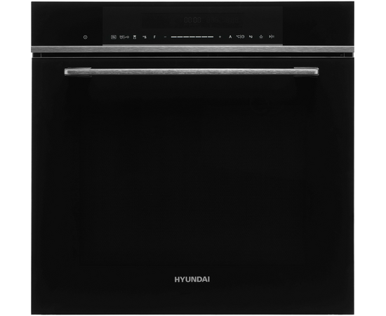  Духовой шкаф Hyundai HMEO 6780 DX черное стекло/серебристый 