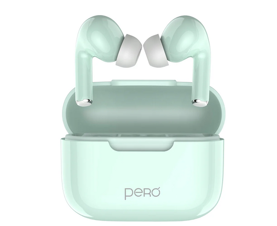  Наушники беспроводные PERO TWS06 Comfort (PTWS06LG) Light green 