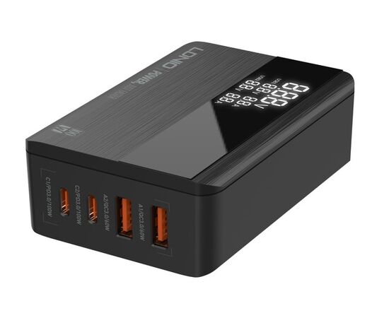  LDNIO A4809C/ Сетевое ЗУ GaN + LED дисплей/ PD+PPS+SCP+QC 4+/ 4 USB/ Выход: 3.3-20V, max 100W/ Black 