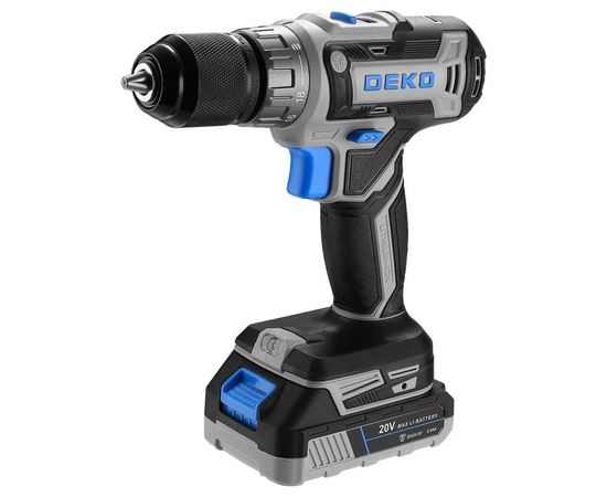  Дрель-шуруповерт Deko DKCD20V One Set 63 (083-1038) 