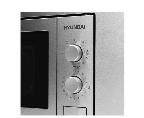 Встраиваемая микроволновая Печь Hyundai HBW 2030 IX 20л. 800Вт нержавеющая сталь 