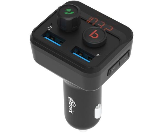  Автомобильный FM-модулятор Ritmix FMT-B100 черный (80000554) 