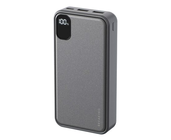  Внешний аккумулятор Breaking P217, 2USB-A + USB-C, 20 000 mAh, 3.0A, 22.5W, PD, LED (Графит) 