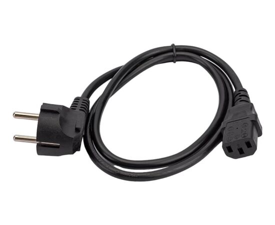  Кабель питания Cablexpert PC-186-VDE-1M (19298) Schuko- C13 VDE 10А 1м черный 