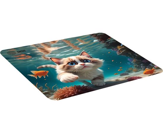  Коврик для мыши Cactus CS-MPC-D15M Fish Cat 300x250x3мм 