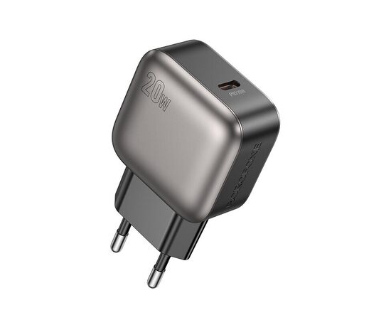  Сетевой адптер BOROFONE BAS53A Absolute single-port PD20W charger(EU) Black 