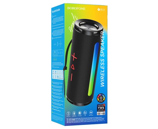  Портативная колонка BOROFONE BR31 Gamble, Bluetooth, черный 
