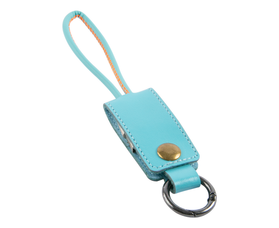  Кабель-брелок MB Mobility USB – Micro-USB, 25 см, голубой 
