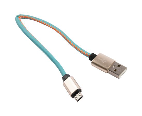  Кабель-брелок MB Mobility USB – Micro-USB, 25 см, голубой 