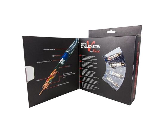  Акустический кабель Kicx RCA SCM45 5м 4-х канальный 