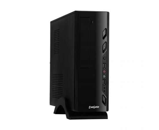  Корпус ExeGate MI-208 Black (EX268697RUS) miniITX/mATX, без БП, 2xUSB, Audio 