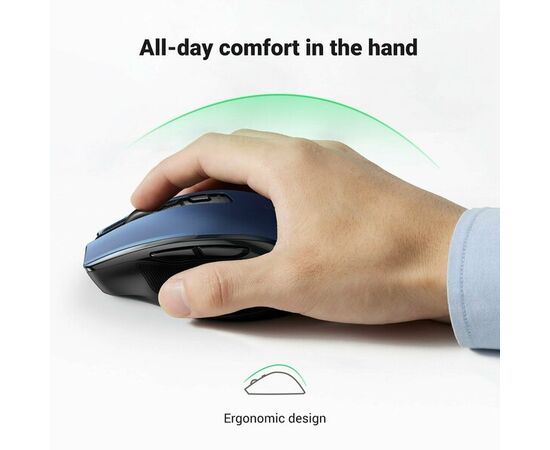  Мышь UGREEN MU006 (25753) Ergonomic Wireless Mouse Blue 