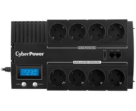  ИБП CyberPower Line-Interactive BR700ELCD 700VA/420W USB/RJ11/45 (4+4 Euro) 