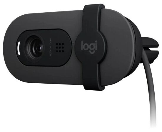  Web камера Logitech HD Webcam Brio 90 (960-001581) графитовый 