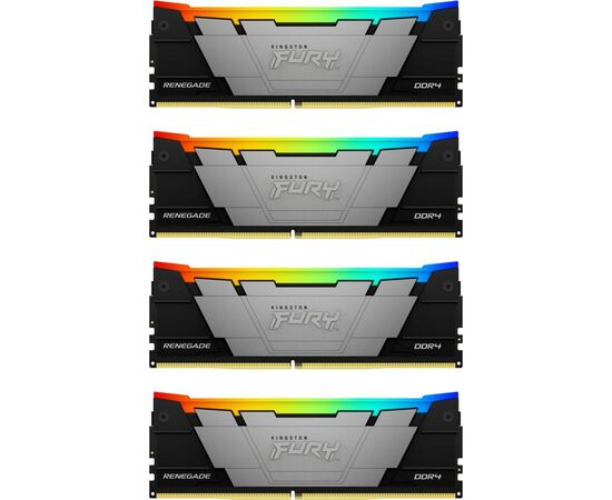  ОЗУ Kingston Fury Renegade RGB KF436C16RB2AK4/32 32GB 3600MHz DDR4 CL16 DIMM (Kit of 4) 